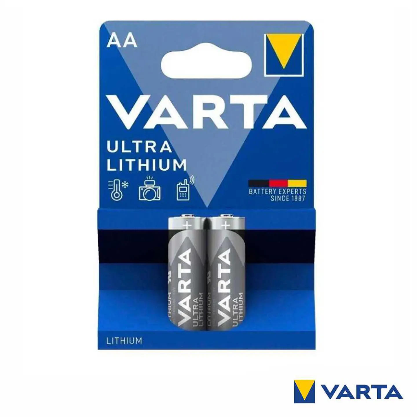 Pilha Ultra Lítio LR6/AA 1.5V 2x Blister VARTA 1