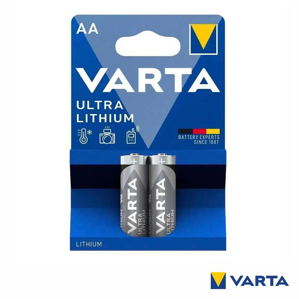 Pilha Ultra Lítio LR6/AA 1.5V 2x Blister VARTA 1