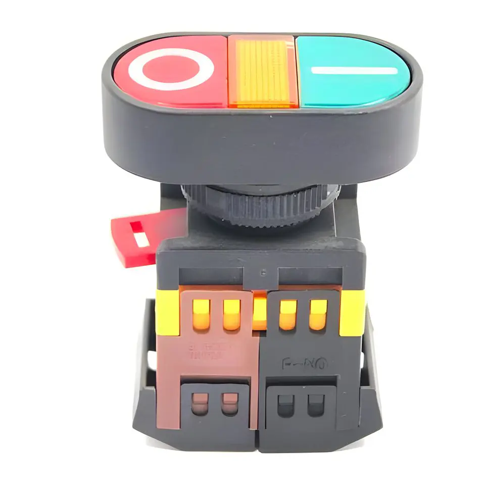 Interruptor de Pressão Duplo C/ iluminação 16A-250VAC DPST 1