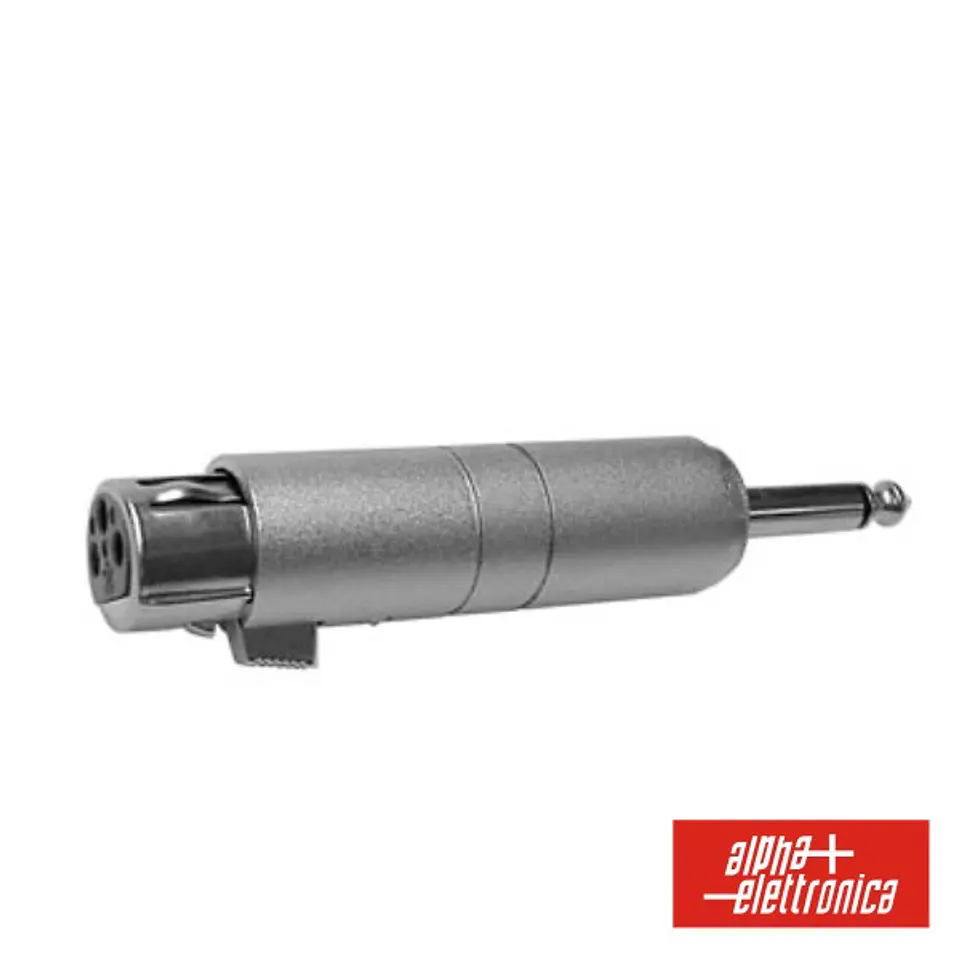 FICHA ADAPTADORA XLR 3P FÊMEA / JACK 6.35MM MACHO MN 1