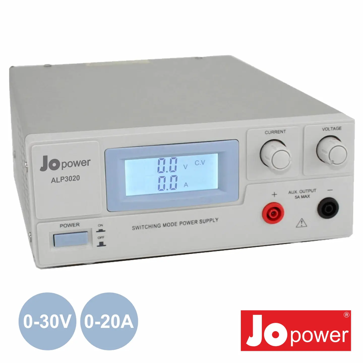 FONTE DE ALIMENTAÇÃO DIGITAL 0-30V / 0-20A JOPOWER 1