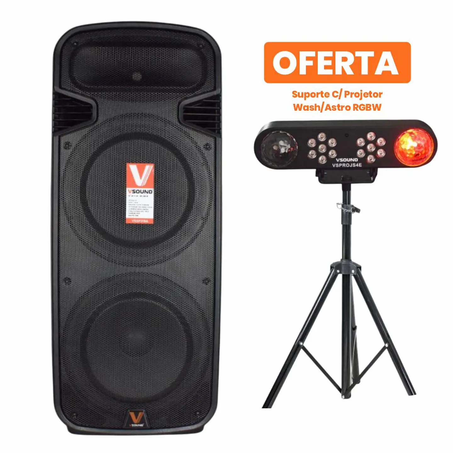 Coluna Amplificada 2x15