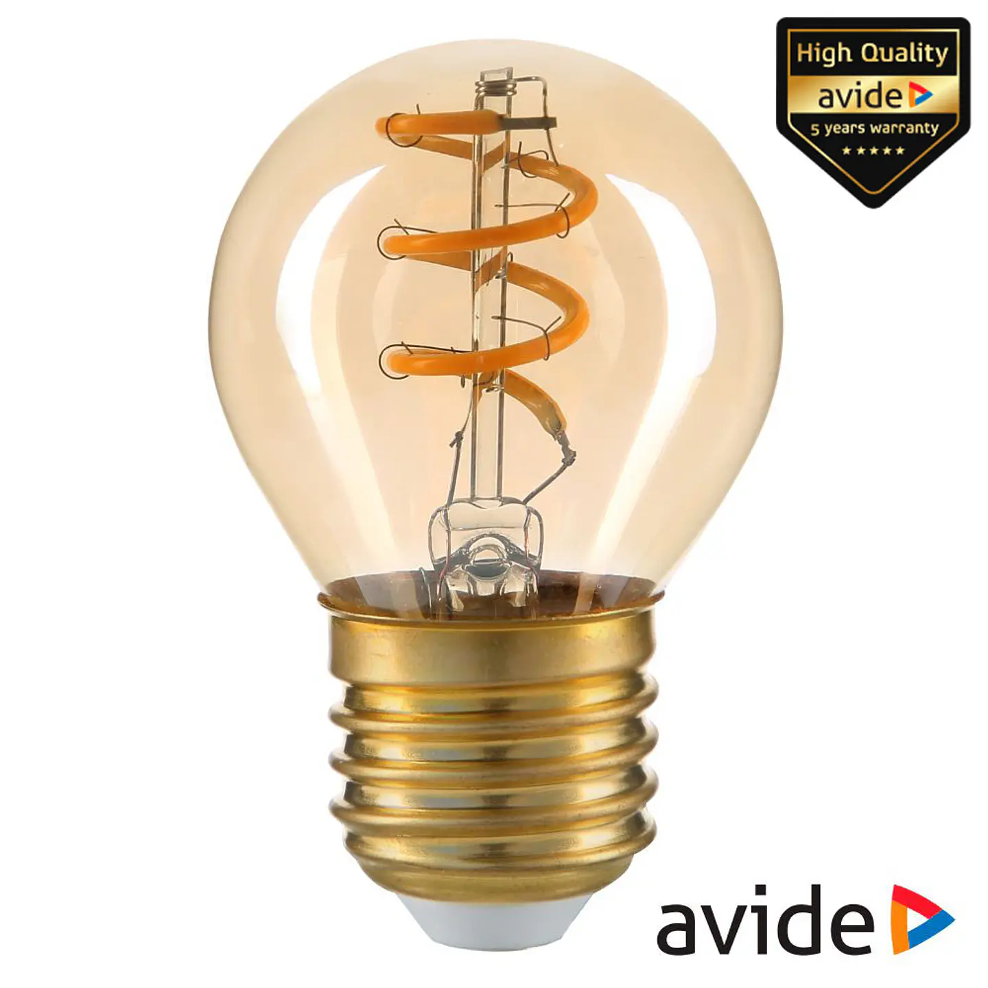 Lâmpada E27 3W Globo 230V Filamento 2700K 180lm AVIDE 1