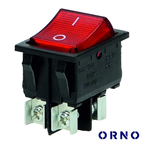 Interruptor Basculante C/ Luz 16A-230V Dpst On-Off ORNO