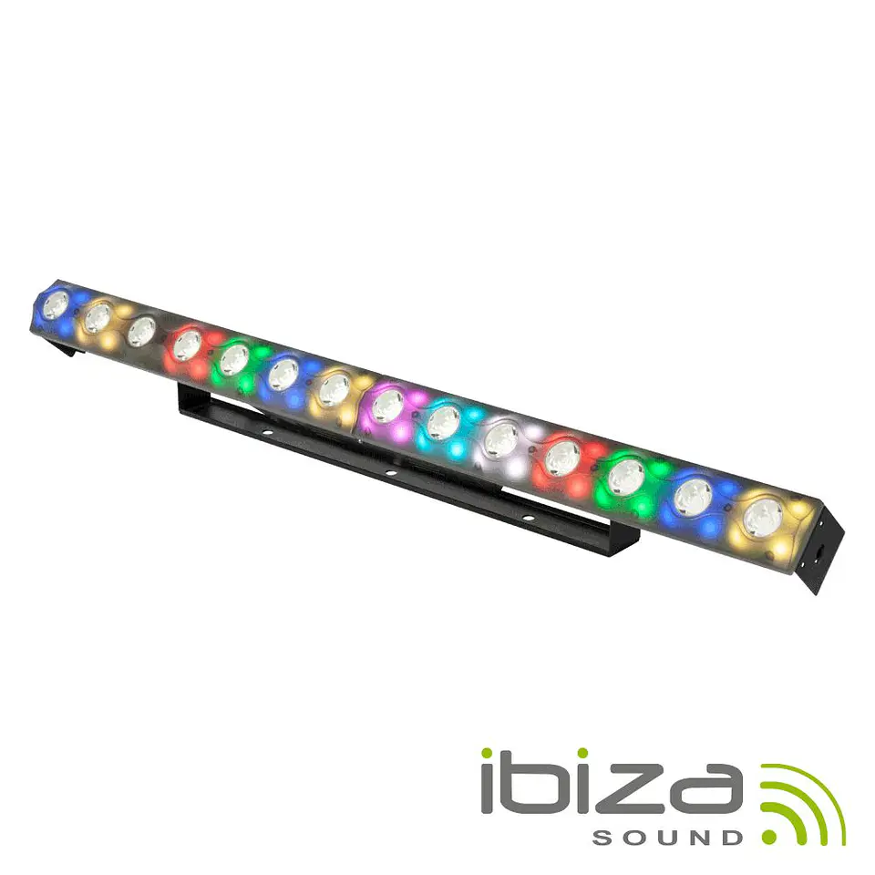 BARRA DE LEDS 2EM1 C/ 14+56  LEDS STROBE DMX POWERCON IBIZA 1