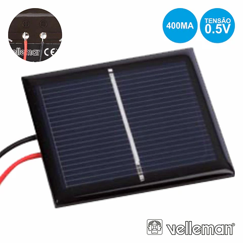 PAINEL FOTOVOLTÁICO 0.5V-400MA VELLEMAN