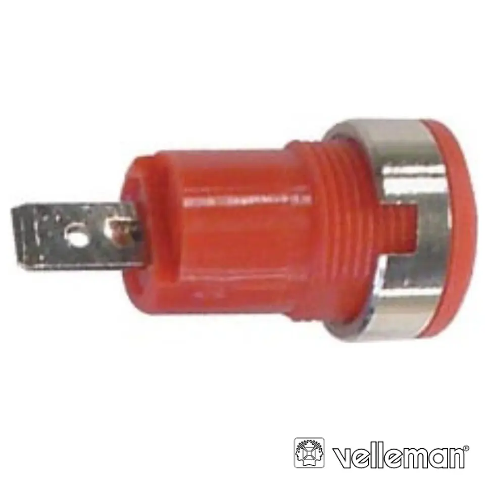 BORNE TERMINAL 4MM VERMELHO VELLEMAN 1