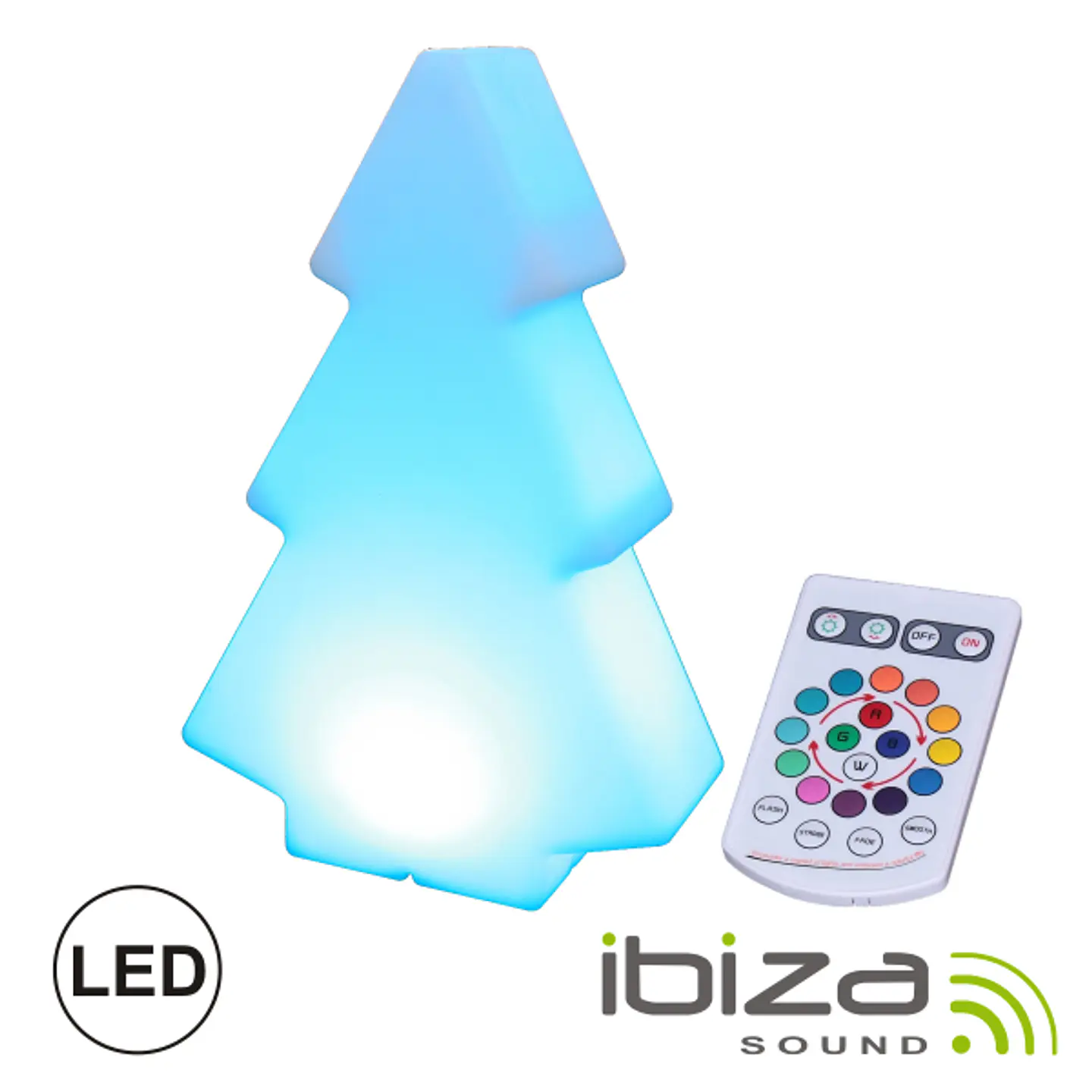 ÁRVORE DE NATAL ILUMINADA C/ LED RGB COMANDO IP65 IBIZA 1