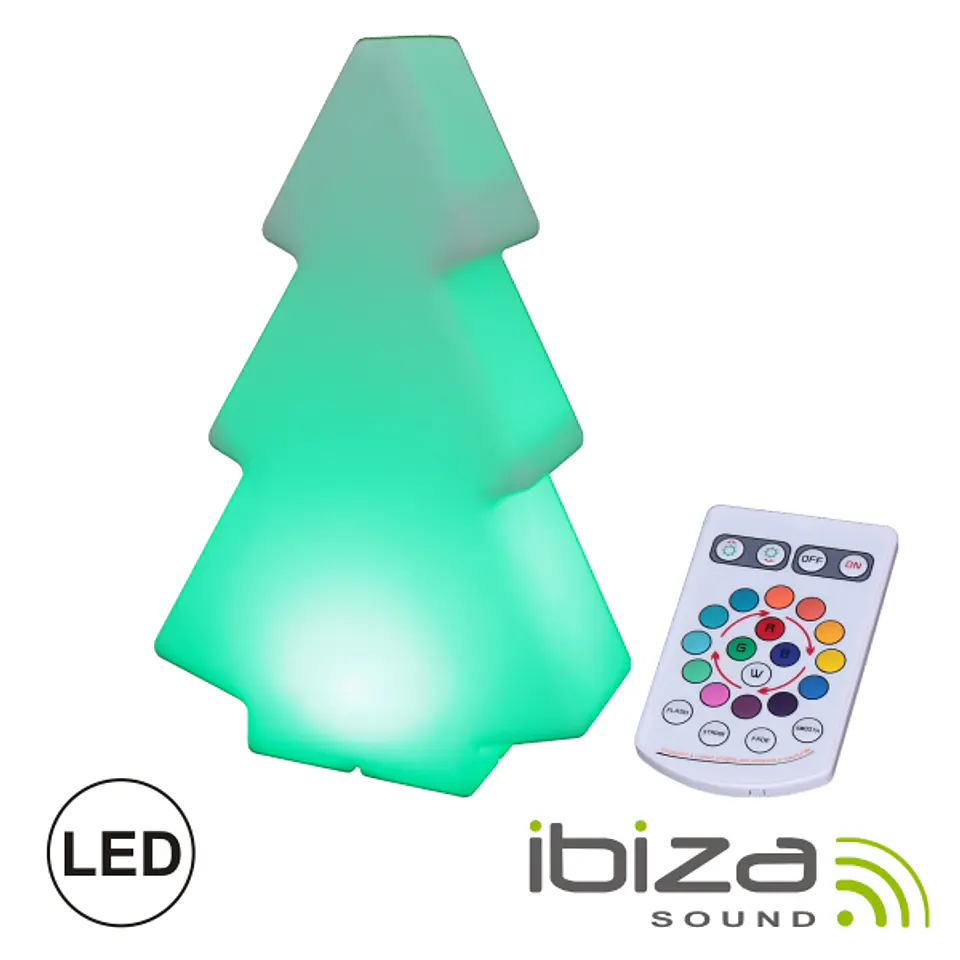 ÁRVORE DE NATAL ILUMINADA C/ LED RGB COMANDO IP65 IBIZA 1