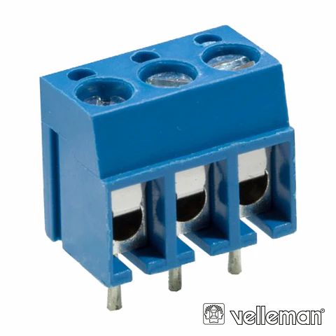 BLOCO DE TERMINAIS C/ 3P DE 5MM VELLEMAN