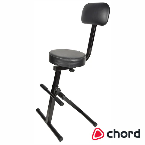 Banco Para Músico C/ Encosto Ajustável CHORD