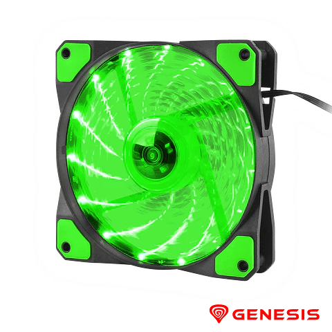 Cooler HYDRON 120 120mm Verde GENESIS