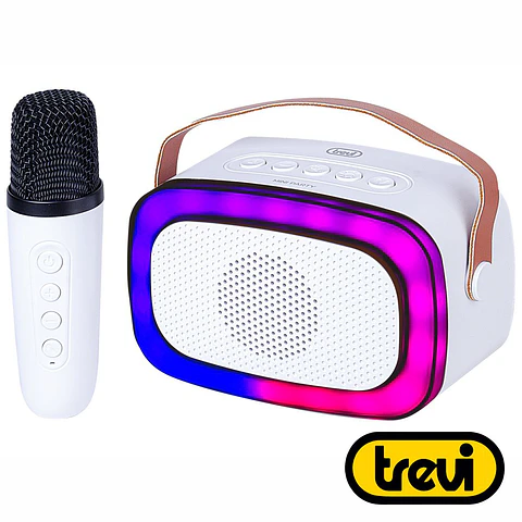 Coluna Bluetooth Portátil C/ Micros AUX/USB/SD/BT TREVI