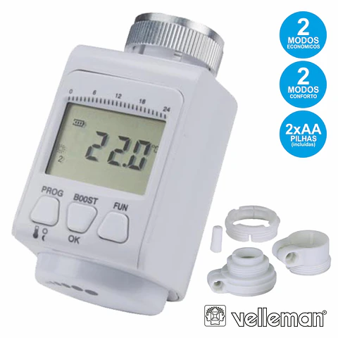 TERMOSTATO DIGITAL P/ RADIADOR VELLEMAN