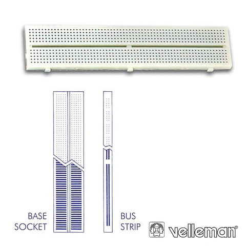 PLACA DE ENSAIO MULTIFUNÇÕES C/ 640 PONTOS VELLEMAN