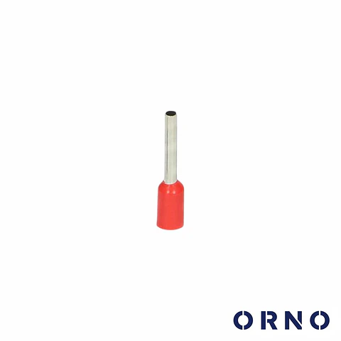 Terminal Ponteira Isolado 0.1mm 100x Vermelho ORNO