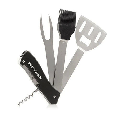 Conjunto de Acessórios p/ Churrasco 5 em 1