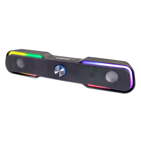 Barra Som S/Fios 2x3W LED RGB