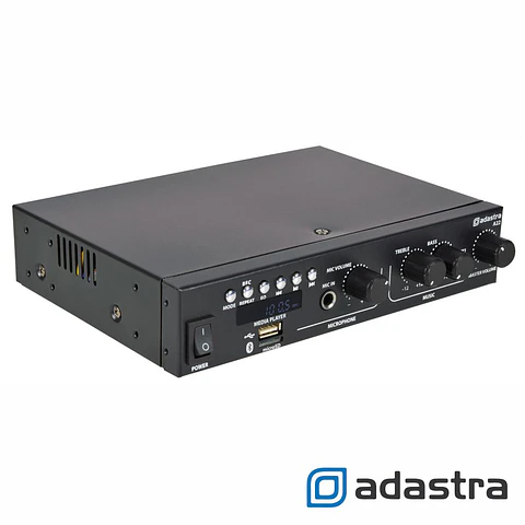 Amplificador Stereo 2x55W USB/MicroSD/FM/BT ADASTRA