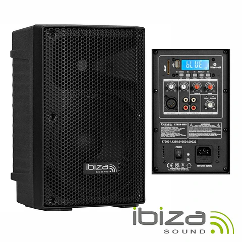 Coluna Amplificada 8" 200Wmáx BT/TWS IBIZA