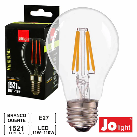 LÂMPADA E27 11W 230V LED FILAMENTO GLOBO 2700K 1521LM