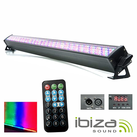 BARRA DE LEDS C/ STROBE 240 LEDS 10MM RGB DMX IBIZA