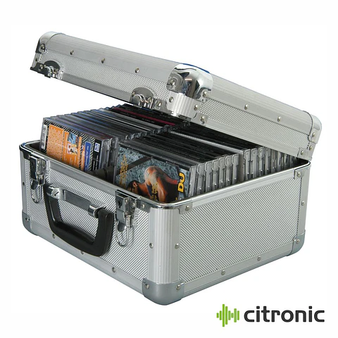 Flight Case Em Alumínio Para 40 CDs CITRONIC