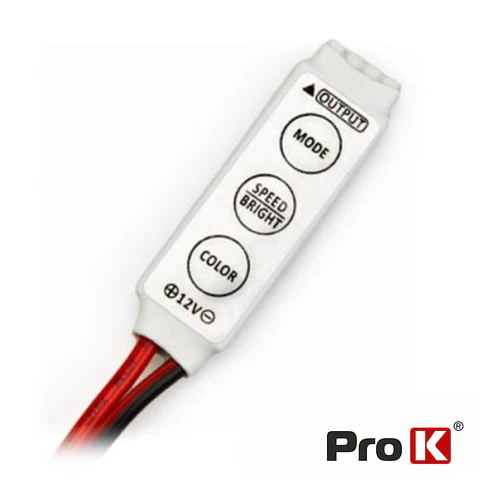 CONTROLADOR P/ FITA LEDS RGB 12V PROK