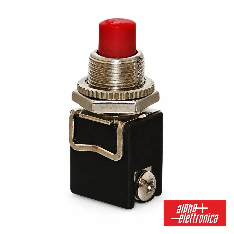 Interruptor Pressão N.F. 4A (OFF)/ON 250VAC IP40 Vermelho 1