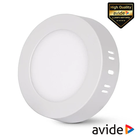 Painel LEDs Redondo Superfície CCT 6W 132mm 420lm AVIDE