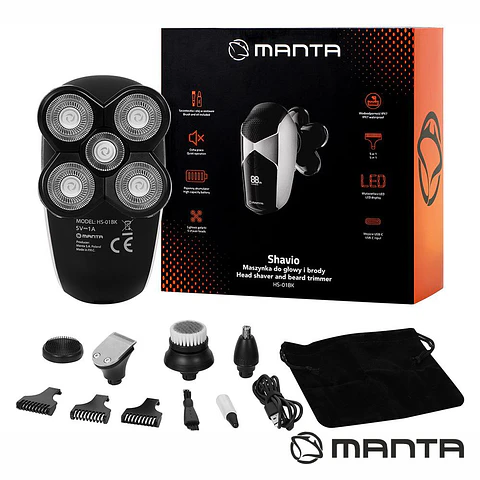 Máquina Barbear / Aparador Portátil 4 em 1 MANTA