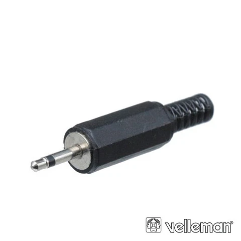 FICHA JACK 2.5MM MACHO MN PVC C/ GUARDA CABO