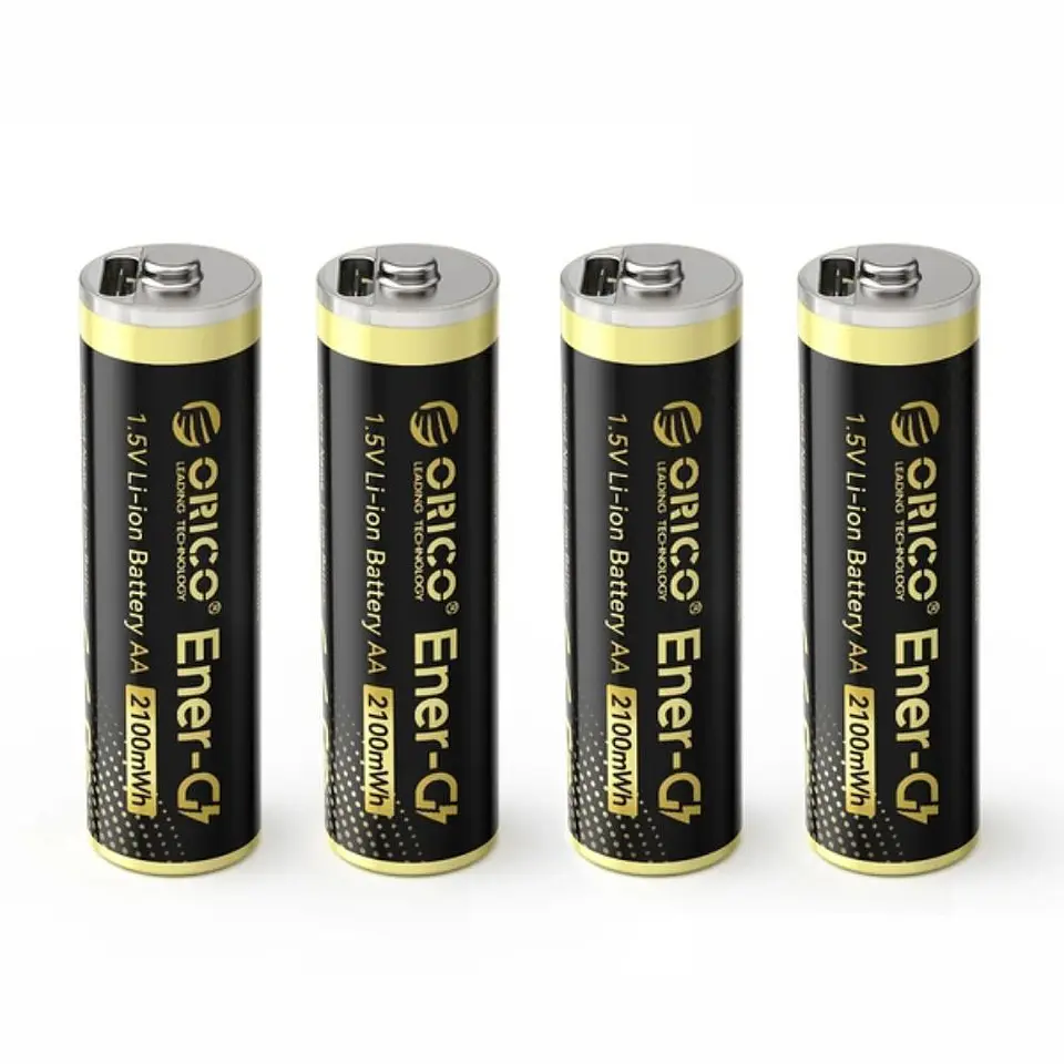 Pilha Lítio AA Recarregável Por USB-C 1.5V 2100mWh x4 1