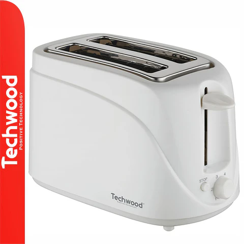 Torradeira 2 Ranhuras 700W Branca TECHWOOD