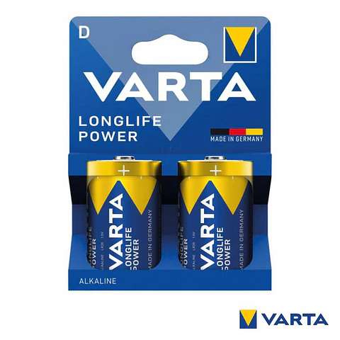 Pilha Alcalina LR20/D 1.5v 2x Longlife Power VARTA