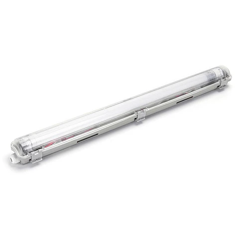 Armadura T8 C/ Lâmpada LED Tubular 9W 60cm 4000K IP65