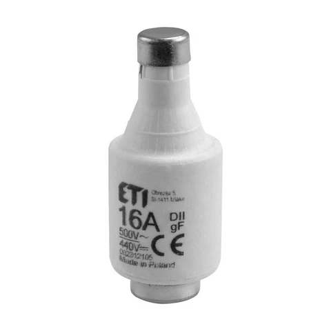 Conjunto de 2x Fusíveis Cerâmicos D02 16A 500V VIRONE