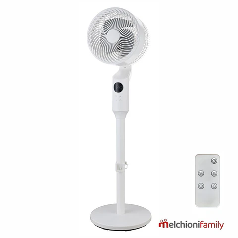 Ventoinha De Pé Branca C/ LCD Ø31cm 50W MelchioniFamily