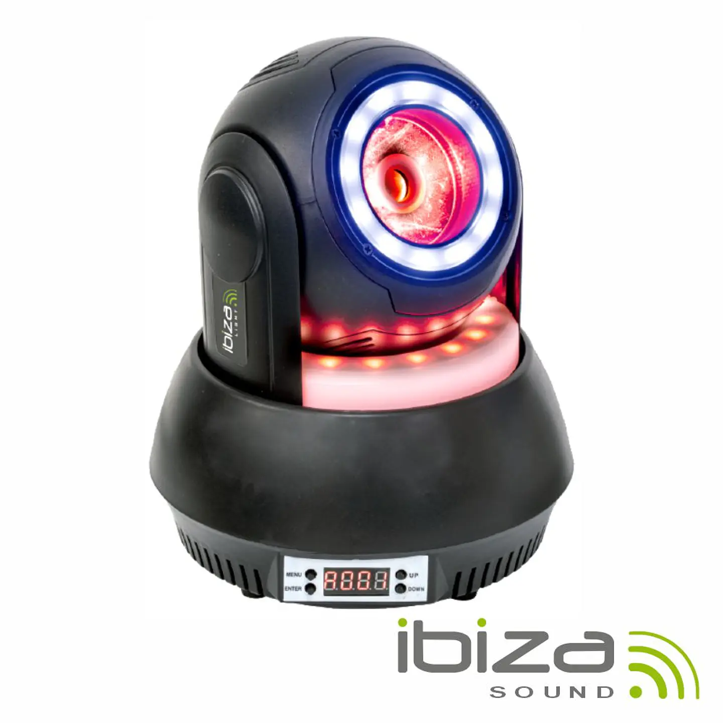 Moving Head 40W 4 Em 1 Beam 2 Anéis LED DMX Mic IBIZA 1
