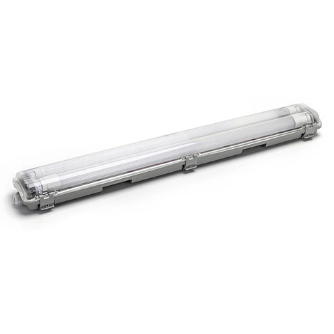 Armadura T8 C/ 2 Lâmpadas LED Tubular 2x9W 60cm 4000K IP65