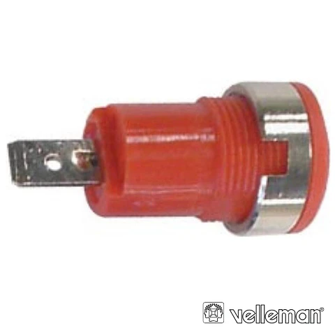 BORNE TERMINAL 4MM VERMELHO VELLEMAN