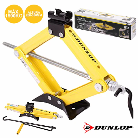MACACO EM TESOURA P/ AUTOMÓVEL ATÉ 1500KG DUNLOP