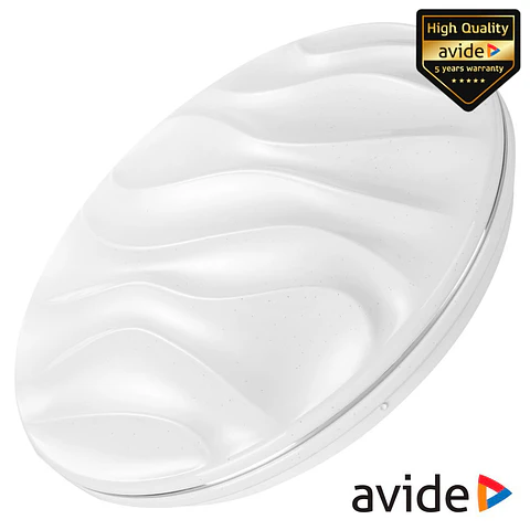 Aplique LED Redondo 24W 380mm 6400K 2200lm Selene AVIDE