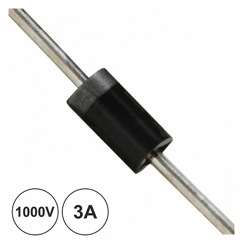DIODO RETIFICADOR 1000V 3A