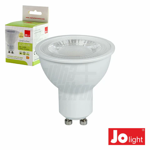 Lâmpada LED GU10 6.5W 105º 230V 3000K 550lm JOLIGHT
