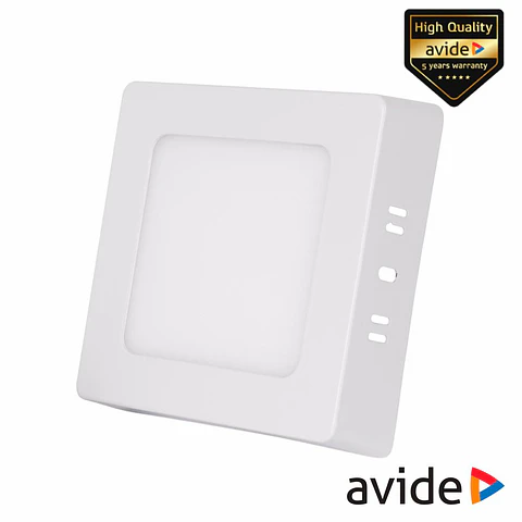 Painel Leds Quadrado CCT Superfície 6W 131mm 420lm AVIDE