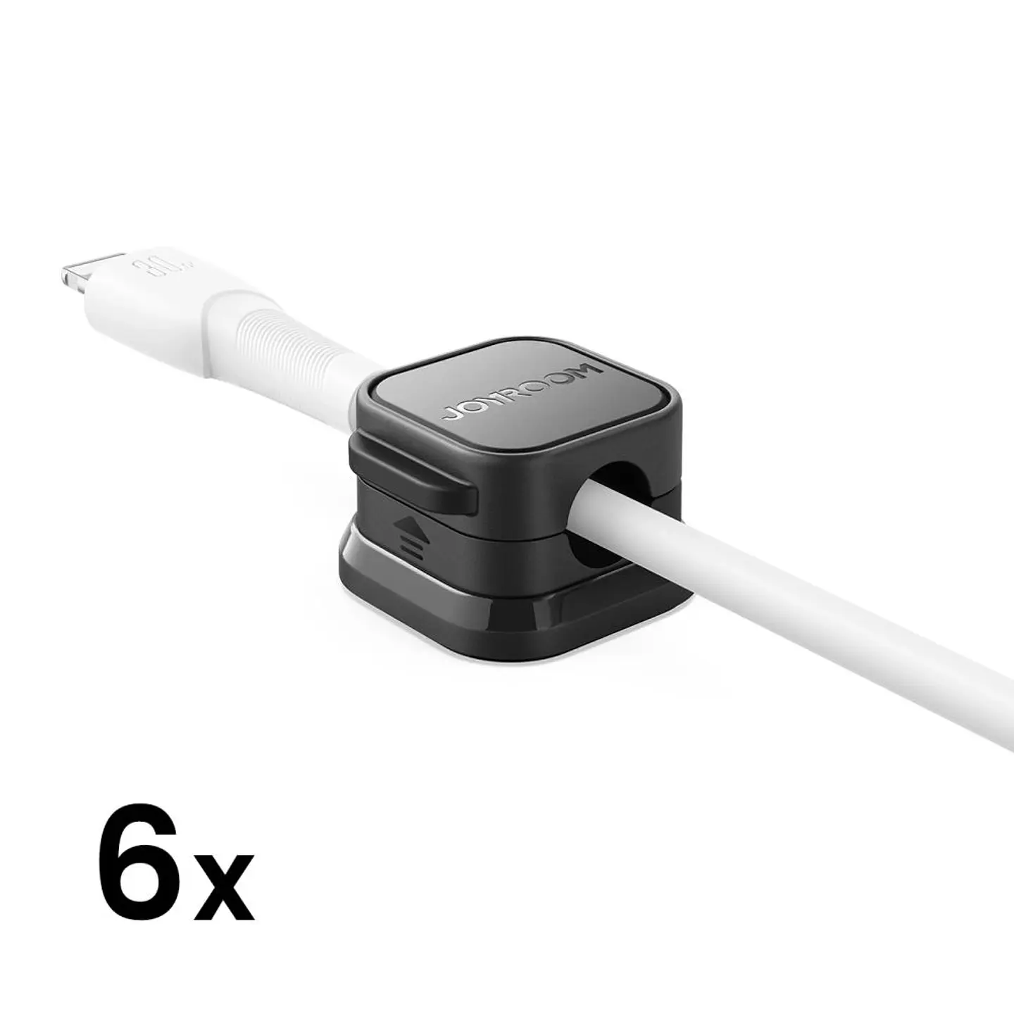 Conjunto de 3x Organizadores de Cabos Preto JOYROOM 1