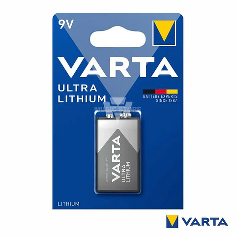 Pilha Lítio 9V/6LR61 6122 Ultra VARTA