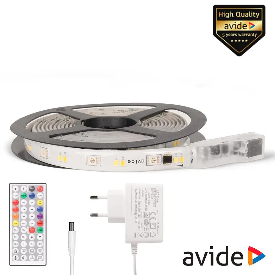 Kit Fita LED RGB-IC+CCT-IC 3m 24V 7.2W IP65 AVIDE 1