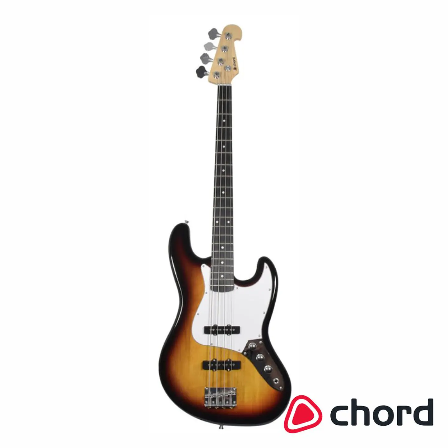 Baixo Elétrico 2 Pickups Single Coil Sunburst CHORD 1